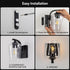 Dimmable Bulb Battery Operated Wall Sconce, Rechargeable Magnetic Wall Lamp with Remote Control, LED & Clear Glass