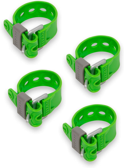 Titan Utility Straps - Reliable Tension Straps for Securing Bike & Moto Gear, 60 lb Working Load, 9" Length, Lime
