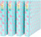 Yoobi 1 Inch Binder Set, 3-Ring Binders with 2 Pockets, Holds up to 220 Sheets, Perfect for School or Office, 4 Pack,