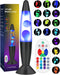 Biulazyda Color Changing Black Liquid Motion Lamps: 17 Colors LED Night Light for