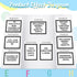 PerKoop 36 Sheets Science Fair Board Supplies, 24 Self Adhesive Presentation Science Subtitles for Classroom Office