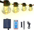 34ft G50 String Lights with 15 Golden Yellow Light Guide Column LED