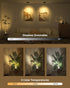 5500mAh 3CCT Dimmable, Spotlights Indoor with Daily Auto Timer, Rechargeable Plant Lights, Wireless Uplighting