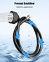 QNHEAY 2 Pack 1/4 Salon Shampoo Bowl Sprayer Head Thread with Black Rubber Hose to Attach Shampoo Bowl Faucet Vacuum