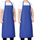 Gotega Waterproof Rubber Vinyl Apron Adjustable Dishwasher Apron - Apron for Women