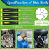 1086 Pcs SAE Standard O Ring Kit, Nitrile Rubber O-Rings Assortment with O‘Ring Pick for Hydraulic Automotive Repair