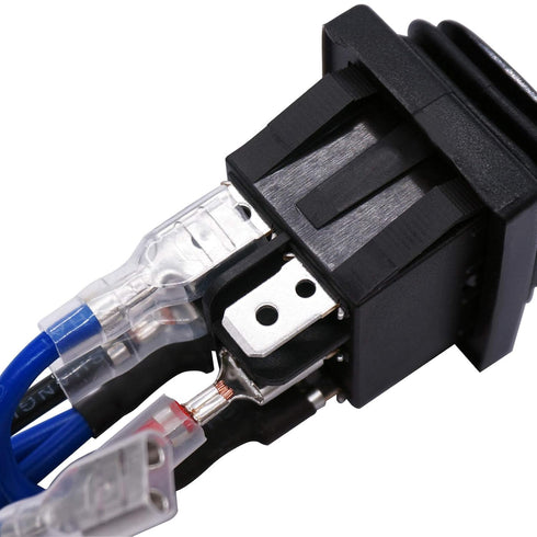 TWTADE Momentary Polarity Reverse Switch - Waterproof DC 12V 10A Control Motor for Hoist, Crane, 6 Pin Rocker Toggle