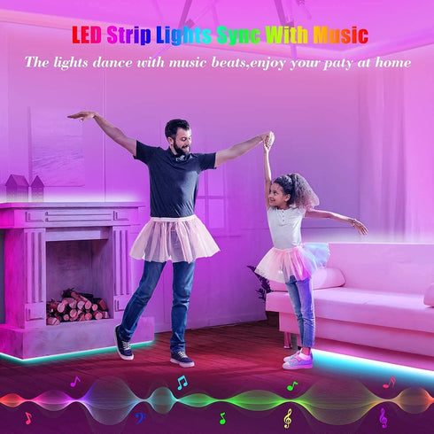 65.6ft Tenmiro Led Strip Lights Smart Led Light Strips Music Sync Color Changing LED Lights App Control Led Lights