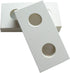 Coin Collection Supplies - 100pcs Quarter Coin Holders 2x2 Cardboard Flips (PVC Free, Acid-Free, Coin Safe)
