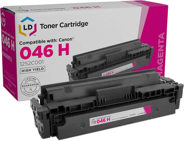 LD Products Compatible Toner Cartridge Replacement - Canon 046H 1252C001 High Yield (Magenta) for Canon ImageCLASS