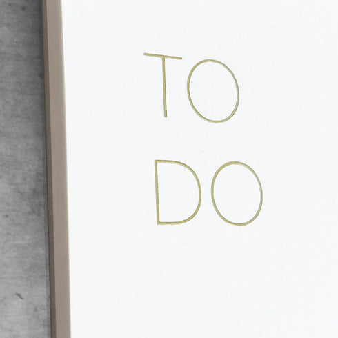 Elegant To Do List Notepad with Mouse Pad Feature, Daily Planning Tear Off Sheets, 11.22" x 7.87", Gold Foiled,