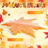 Qilery Fall in Love with Learning Bulletin Board Set, Autumn Maple Leaves Pumpkin Cutouts for Classroom Thanksgiving