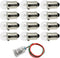 FDXGYH E10 2.5V 0.3A Mini Light Bulbs 12pcs Old Fashioned Christmas Lights