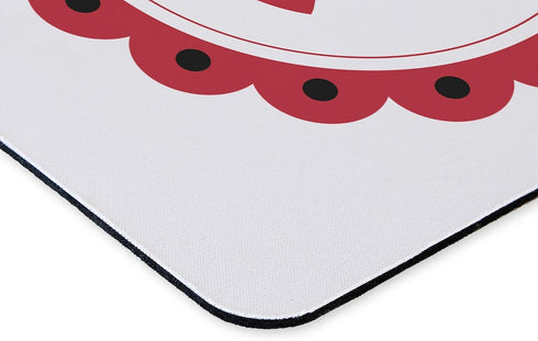 CafePress 9.25"x7.75" Ladybug Circle Non-Slip Gaming Mousepad
