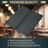 2 4.25" 11" (2 Pack, 2 View Menu Holder Menu Covers x | Black Leather Menu Sleeves Book Style for Restaurant Coffee