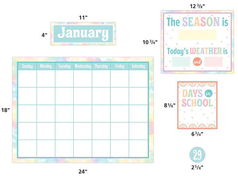 Pastel Pop Calendar Bulletin Board, Teacher Created Resources