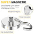 DIYMAG Heavy Duty Magnetic Hooks, 110 lb Strong Magnet with Hook for Hanging, Neodymium Magnet Hooks for Fridge,