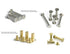 LBY 120pcs Chicago Screws Binding Screw Posts, M5 x 10/15/20/25/30/35mm Assortment Kit for Leather Repair