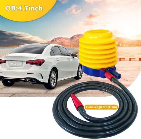 ANGSO-AUTO Manual Hand Smoke Pump Automotive Smoke Machine Leak Detector EVAP Vacuum Diagnostics Tester Battery & Fluid