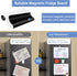 Magnetic Fridge Whiteboard Set: Dry Erase White Board (12X8"), Bonus Magnets, Markers & Erasers