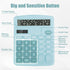 Desktop Calculator, Light Blue, Big Buttons, 12-Digits Large LCD Display for Office