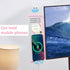 MEGREZ Acrylic Monitor Memo Board, Transparent Erasable Message Panel with Phone Stand & Ruler, White Office Desk