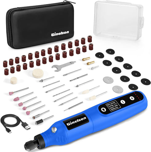 Cordless Rotary Tool, 2000 mAh Battery Pack, 5-Speed Rotary Tool Kit with 70 Accessories for Sanding, Polishing, DIY