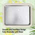 RIZGHWOY 2 Frozen Rolled Ice Cream Maker, Stainless Steel DIY Ice Cream Roll Tray with Scrapers, for Soft Serve