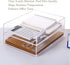 Clear Acrylic Letter Tray, Stackable Desk File Organizer for School Teacher Office Supplies - 2 Pack