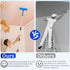 Woxnoc Kit,9FT 10 Inch Ceiling Paint Roller No Drip Extension Pole Included Ceiling Paint Roller with Shield