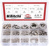 Hilitchi 380-Pcs E-Clip Circlip External Retaining Ring Assortment Set - 14 Sizes, 304 Stainless Steel