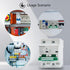 Miniature Circuit Breaker 500V DC, 2-Pole 100Amp, Smart DIN Rail Mount for Marine and Solar Power Systems (C100A)
