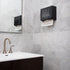 Wall-Mounted Tri-Fold Paper Towel Dispenser - Black Plastic