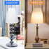 Set 2 4.52X3.93X1.96 Inch Uonlytech Plastic Lamp Shade of Small Replacement Lampshades for Desk Lamp Table Light
