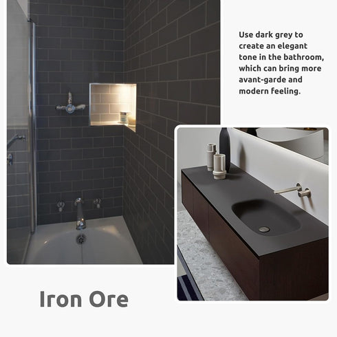 35oz, Countertop 50-55sq.ft Tub and Tile Refinishing Kit Low Odor Paint, Shower Sink Paint for Bathroom Kitchen