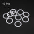 uxcell Silicone O-Rings, 20mm OD 15.2mm ID 2.4mm Width VMQ Seal Gasket for Compressor Valves Pipe Repair, White, Pack of 10
