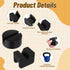 Afcabakila 8 2 Pinch Pcs Universal Jack Stand Pads, Types Rubber Jack Pad & Weld Adapter, Oil Change Mush Haves, Change