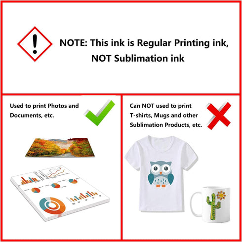 Regular Refill Ink for T252 T252XL120-BCS, T252XL220, T252XL320, T252XL420 for Workforce Printers