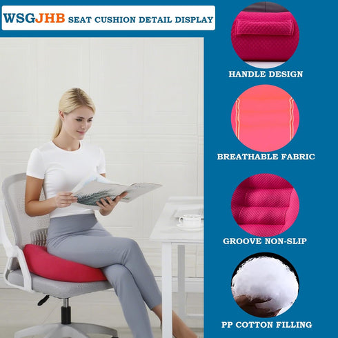 WSGJHB Seat Cushion Pillow for Office Chair/Car, Comfort Car Booster Seat Cushions for Short People Effectively