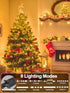 33 100 8 FT LED Christmas String Lights Indoor Outdoor, Memory Function & Timer & Modes, UL Certified, Linkable Green