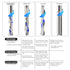 HOZLY 1/8 Inch Shank Carbide End Mills | Up & Down Cut CNC Spiral Router Bits for Woodworking (Pack of 5)