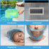 LEOBRO 50PCS Hair Nets for Food Service Workers - Disposable Non-woven Bouffant Caps for Kitchen, Blue, 21 Inch