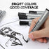 cloudriver Permanent Markers, 96 Count Black Permanent Marker Bulk Set, Chisel Tip, Quick Drying Ink