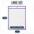 6 Pack, 10" 13.5" Essex Wares - Assorted, Dry Erase Pocket Document Protectors, Wide x Tall- Dry Erase Clear Plastic