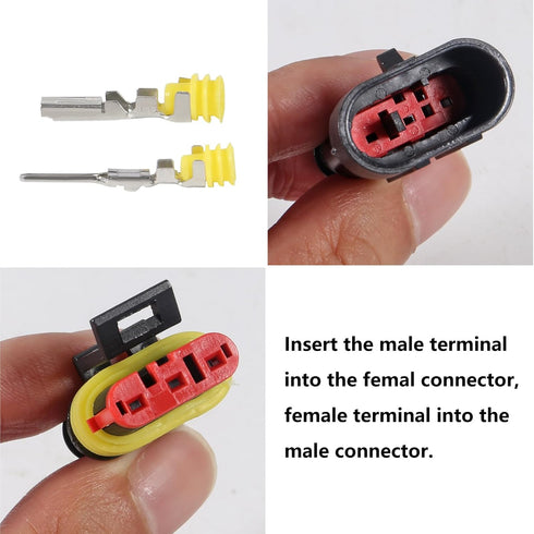 AITRIP 708 Pieces Waterproof Car Connection Kit, Quick Connector with Crimping Pliers for Car, Truck, Motorcycle