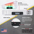 12-inch 2 Franklin Sensors Light Level, Turns Green When Level, Digital/Electronic, Magnetic Torpedo Leveler, Vertical