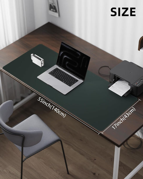 55"x17" Large Desk Mat - Premium Non-Slip Desk Pad, Waterproof and Scratch-Resistant Office Desk Protector, Large Desk