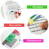 KICNIC Sticky Index Tabs 240 Pcs, 1 Inch Divider Tabs, Self-Adhesive Page Marker Bookmark, 3 Dispensers, 20 Pcs/Color