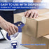 Clear Packing Tape, 24 Rolls Heavy Duty Packaging Tape with Dispensers, 2" x 65 Yards Per Roll, 1560 Total Yards