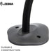 Zebra Technologies LS2208 20-61019-02R Zebra Gooseneck Stand for Series Handheld Scanner Twilight Black